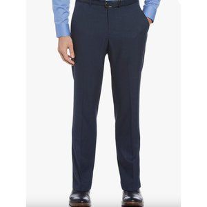 Perry Ellis Portfolio Pants Modern Fit Charcoal Mens 38x30 Travel Luxe Easy Care